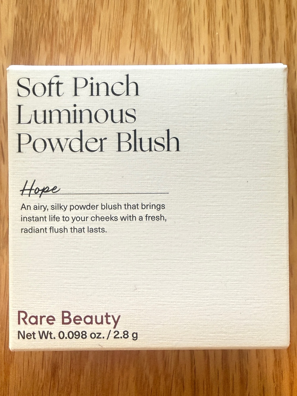 NEW IN BOX Rare Beauty Soft Pinch Luminous Powder Blush Hope
